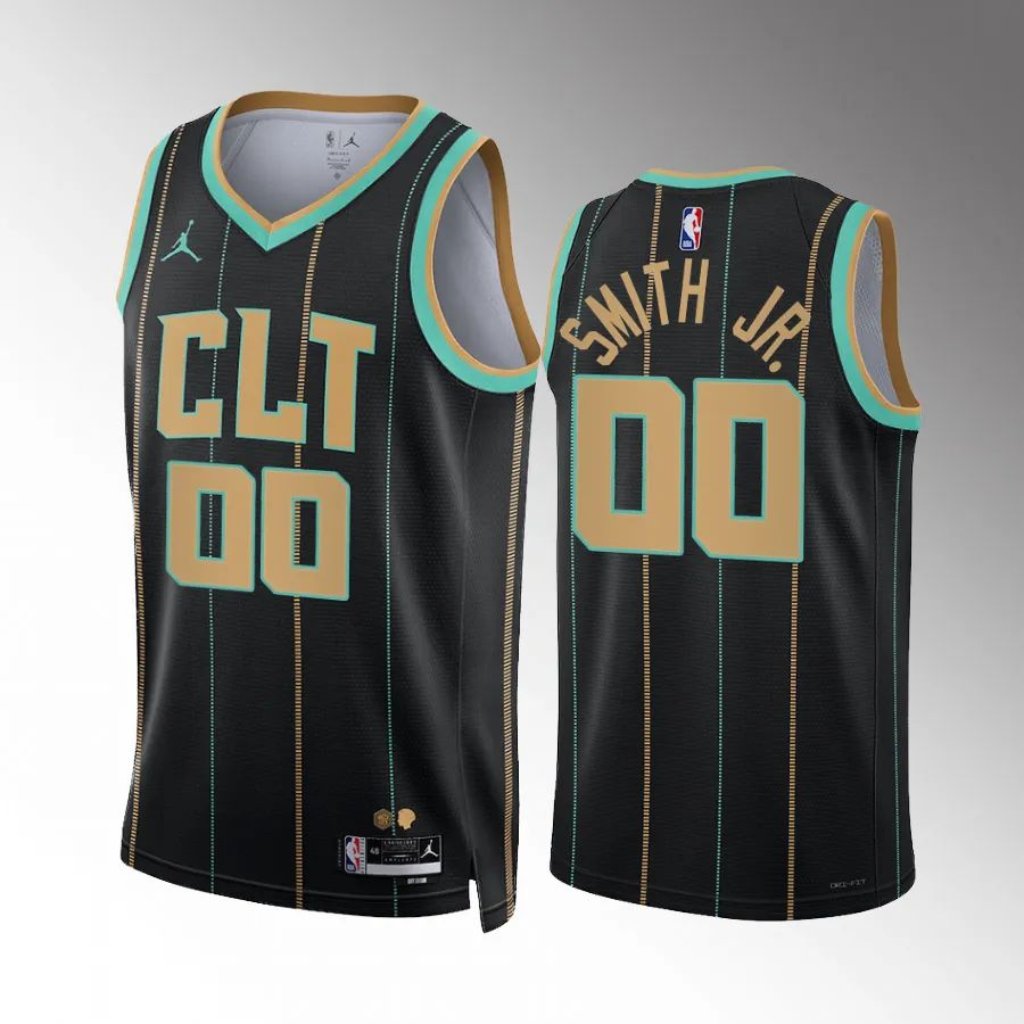 Charlotte Hornets Nick Smith Jr Black City Jersey